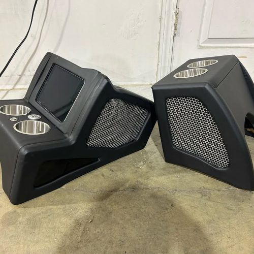 Front and rear gbody console