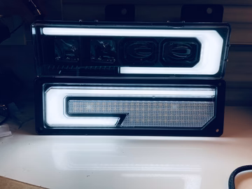 88-98 Chevrolet/GMC DRL projector Headlights BLACK